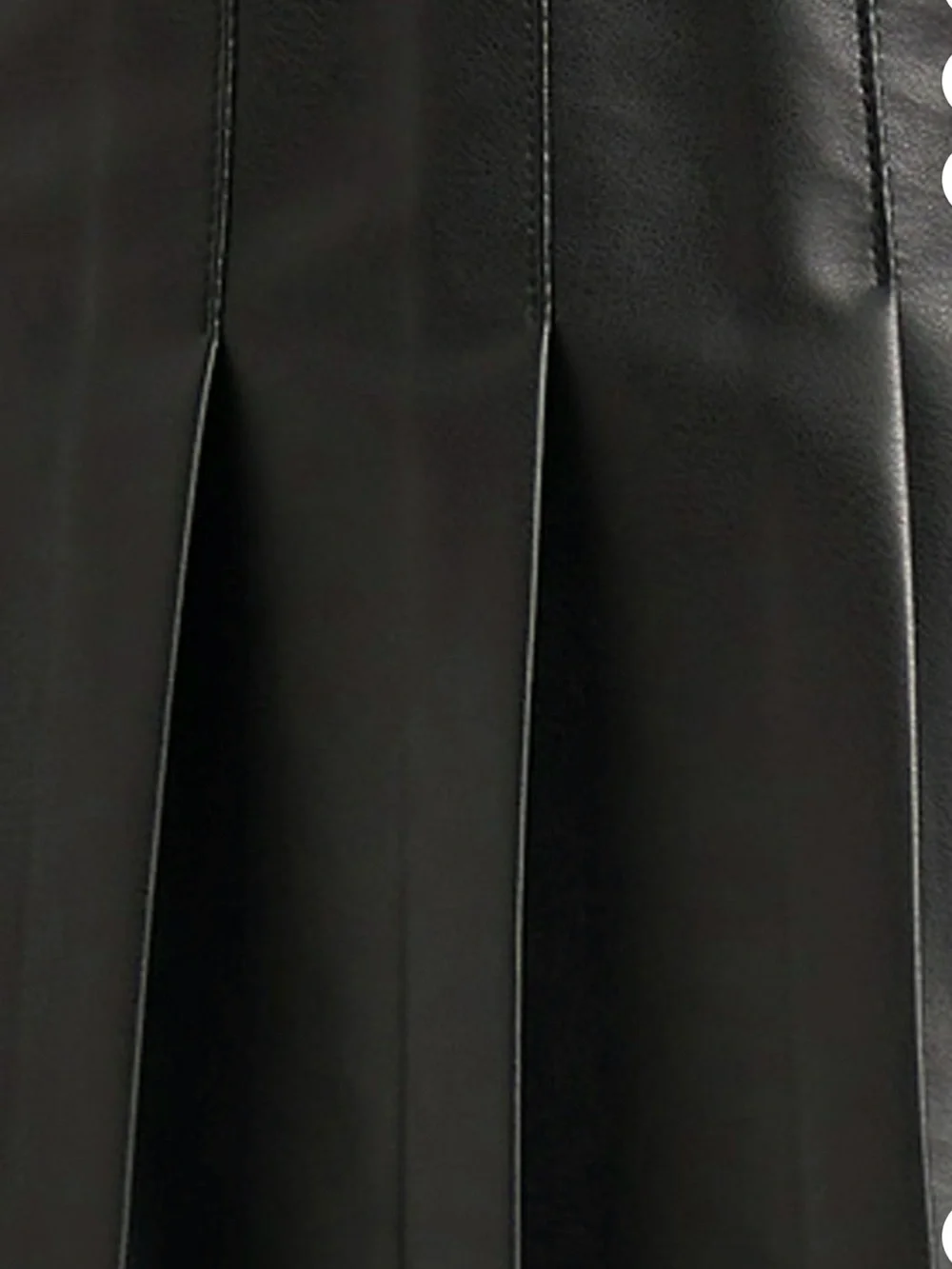 Justice Brand Peanuts Black Faux Leather Pleated Skort - size girls 12-14